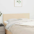 Vidaxl hoofdborden 144x5x78 88 cm stof crèmekleurig