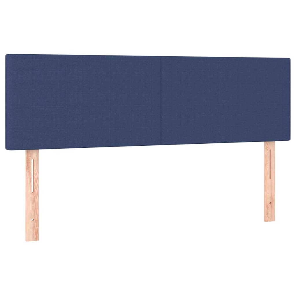 Vidaxl hoofdborden 2 st 72x5x78 88 cm stof blauw