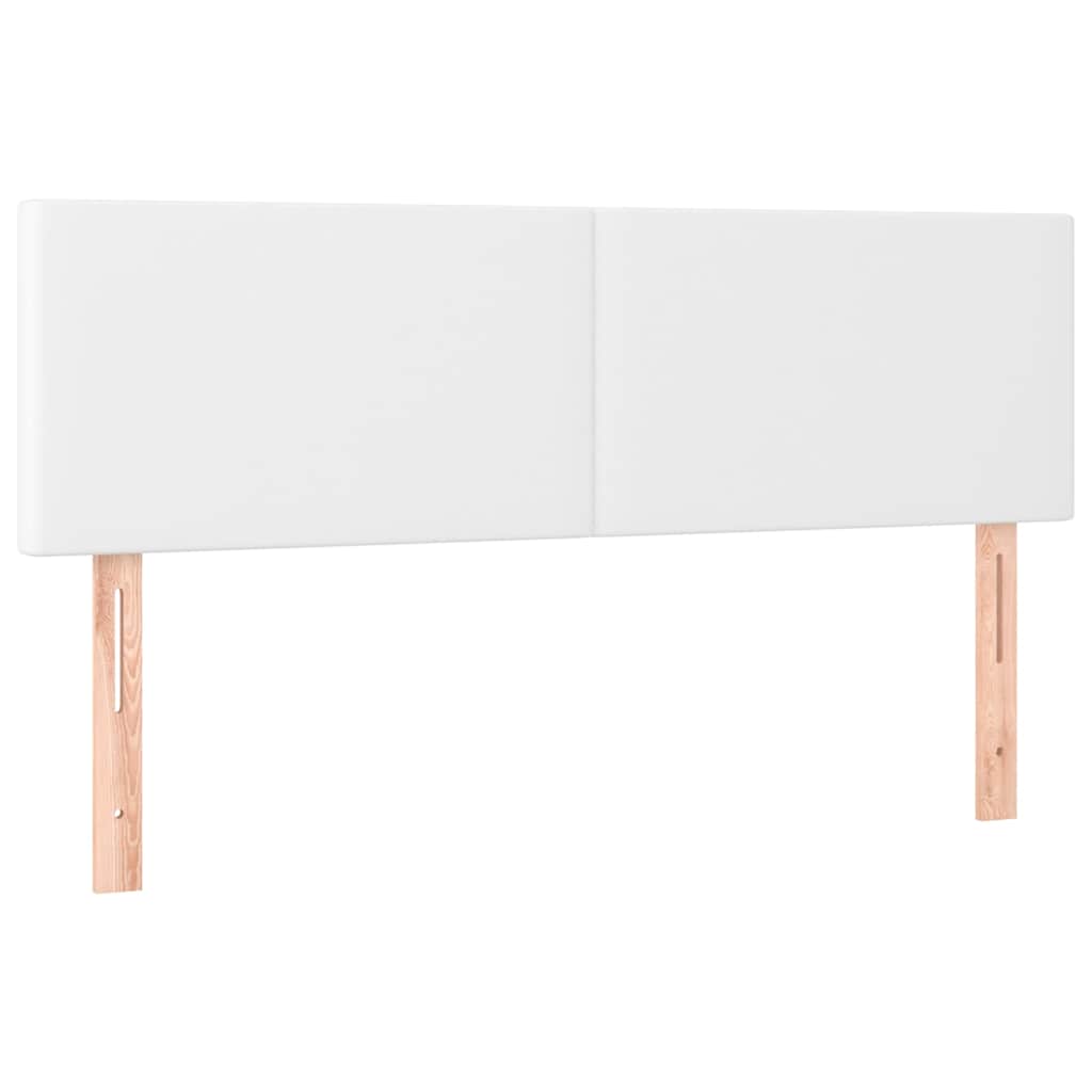 Vidaxl hoofdborden 144x5x78 88 cm kunstleer wit