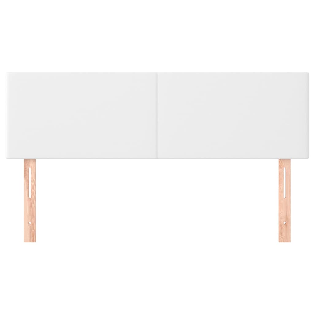 Vidaxl hoofdborden 2 st 72x5x78 88 cm kunstleer wit