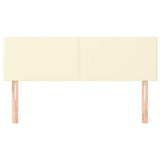 Vidaxl hoofdborden 2 st 72x5x78 88 cm kunstleer crèmekleurig
