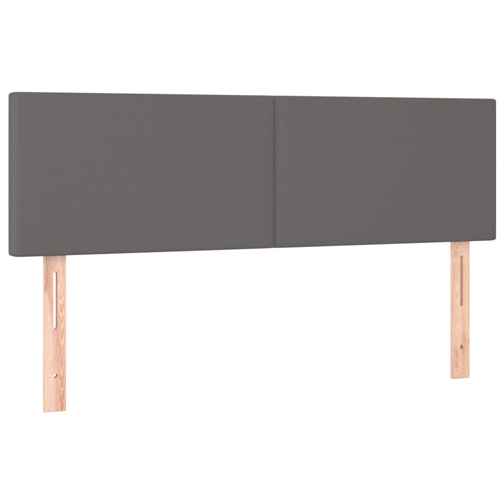 Vidaxl hoofdborden 2 st 72x5x78 88 cm kunstleer grijs