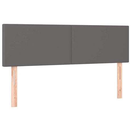 Vidaxl hoofdborden 144x5x78 88 cm kunstleer grijs