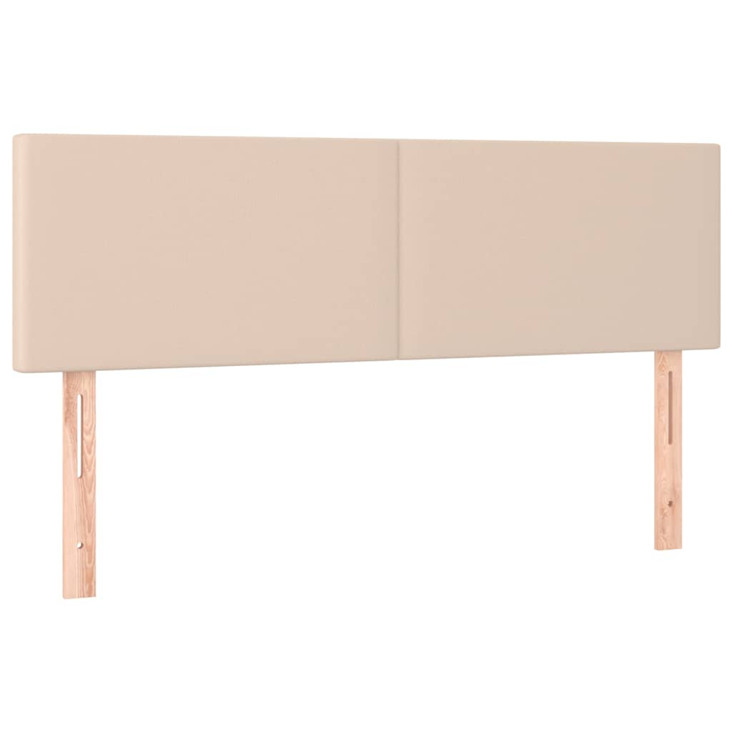 Vidaxl hoofdborden 2 st 72x5x78 88 cm kunstleer cappuccinokleurig