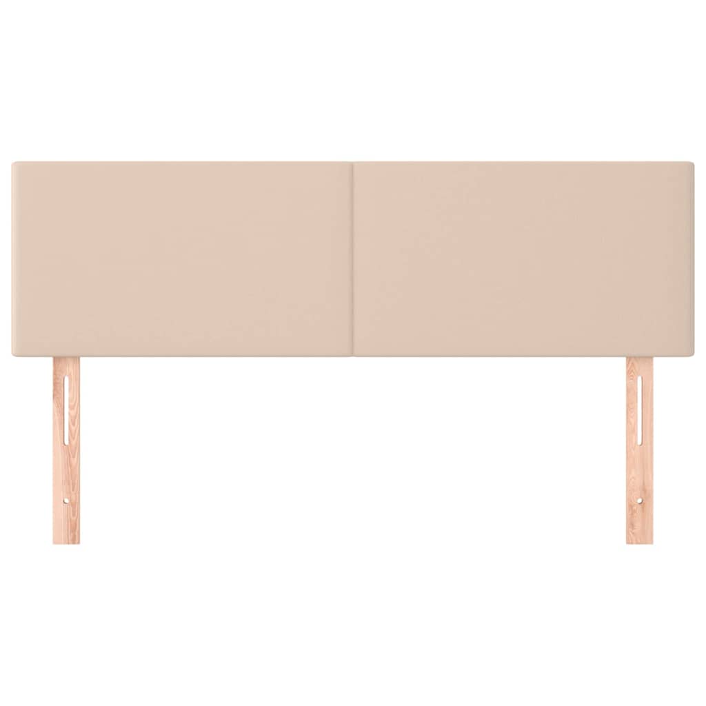 Vidaxl hoofdborden 2 st 72x5x78 88 cm kunstleer cappuccinokleurig