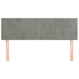 Vidaxl hoofdborden 2 st 72x5x78 88 cm fluweel lichtgrijs