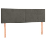 Vidaxl hoofdborden 2 st 72x5x78 88 cm fluweel donkergrijs