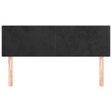 Vidaxl hoofdborden 2 st 72x5x78 88 cm fluweel zwart