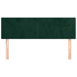 Vidaxl hoofdborden 2 st 72x5x78 88 cm fluweel donkergroen