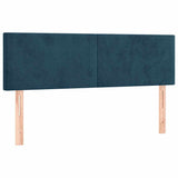 Vidaxl hoofdborden 2 st 72x5x78 88 cm fluweel donkerblauw