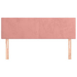 Vidaxl hoofdborden 2 st 72x5x78 88 cm fluweel roze