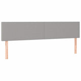 Vidaxl hoofdborden 2 st 80x5x78 88 cm stof lichtgrijs