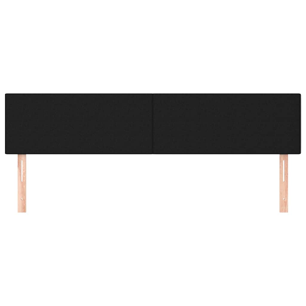 Vidaxl hoofdborden 2 st 80x5x78 88 cm stof zwart