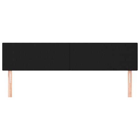 Vidaxl hoofdborden 160x5x78 88 cm stof zwart