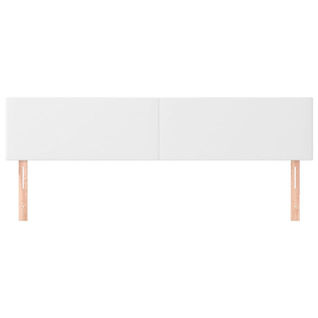 Vidaxl hoofdborden 160x5x78 88 cm kunstleer wit