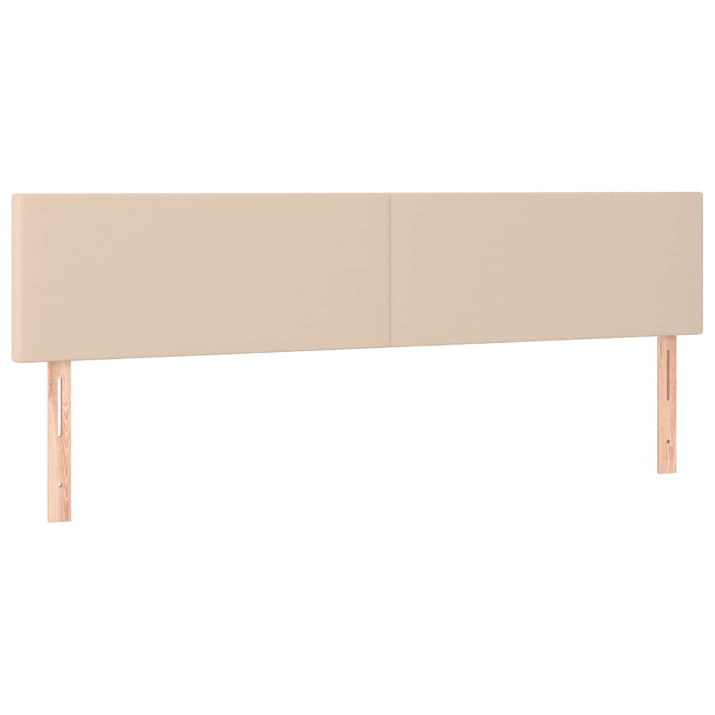 Vidaxl hoofdborden 2 st 80x5x78 88 cm kunstleer cappuccinokleurig