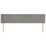 Vidaxl hoofdborden 2 st 80x5x78 88 cm fluweel lichtgrijs