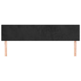 Vidaxl hoofdborden 2 st 80x5x78 88 cm fluweel zwart
