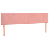 Vidaxl hoofdborden 2 st 80x5x78 88 cm fluweel roze
