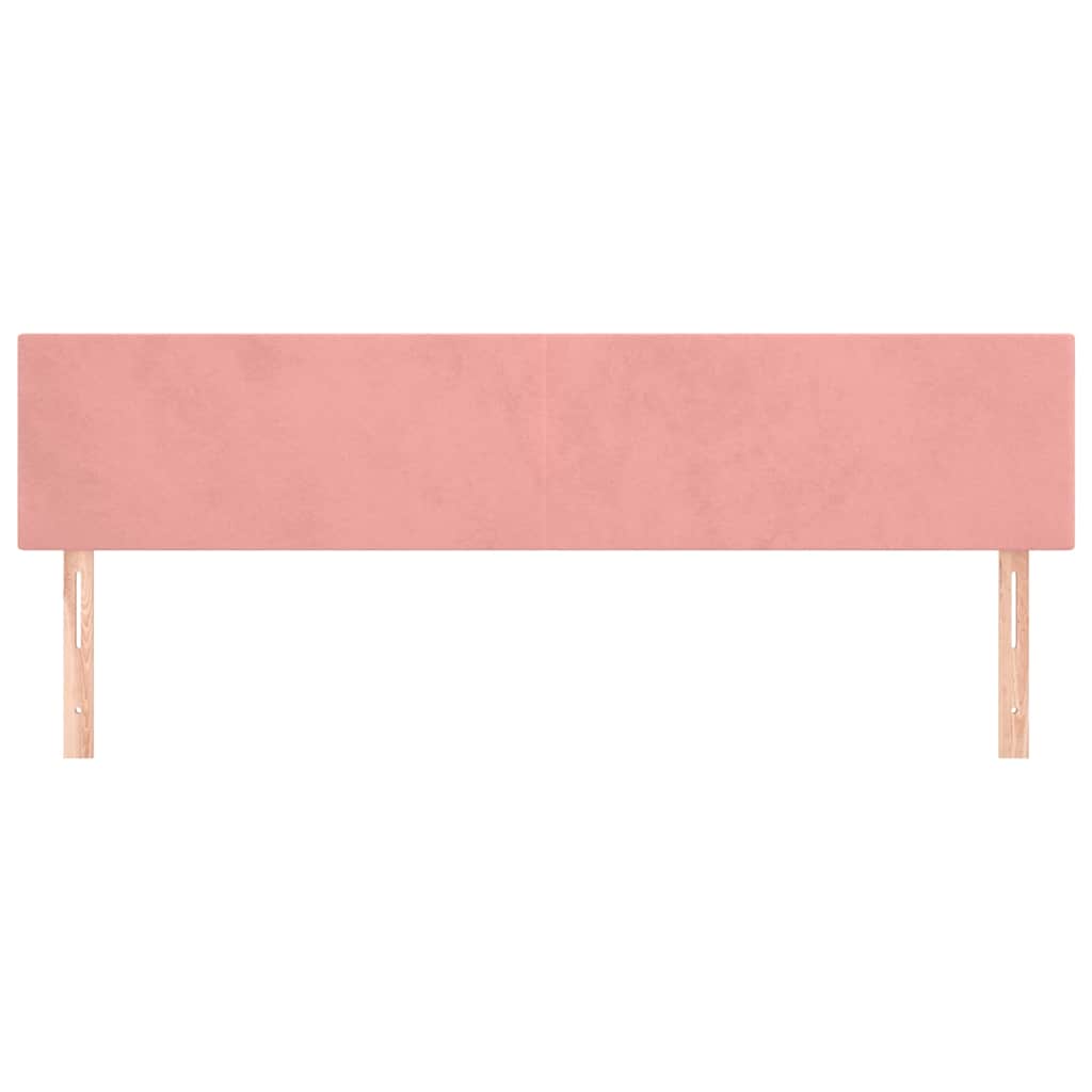 Vidaxl hoofdborden 2 st 80x5x78 88 cm fluweel roze