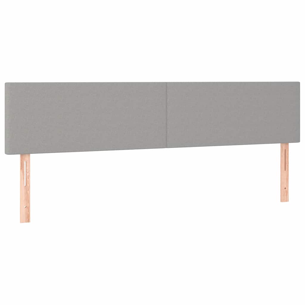 Vidaxl hoofdborden 2 st 90x5x78 88 cm stof lichtgrijs