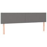 Vidaxl hoofdborden 2 st 90x5x78 88 cm stof donkergrijs