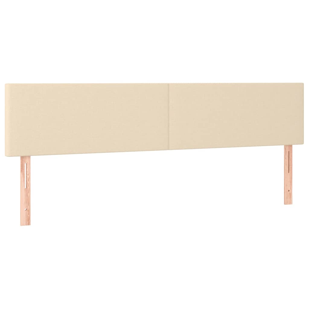Vidaxl hoofdborden 2 st 90x5x78 88 cm stof crèmekleurig