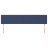 Vidaxl hoofdborden 2 st 90x5x78 88 cm stof blauw