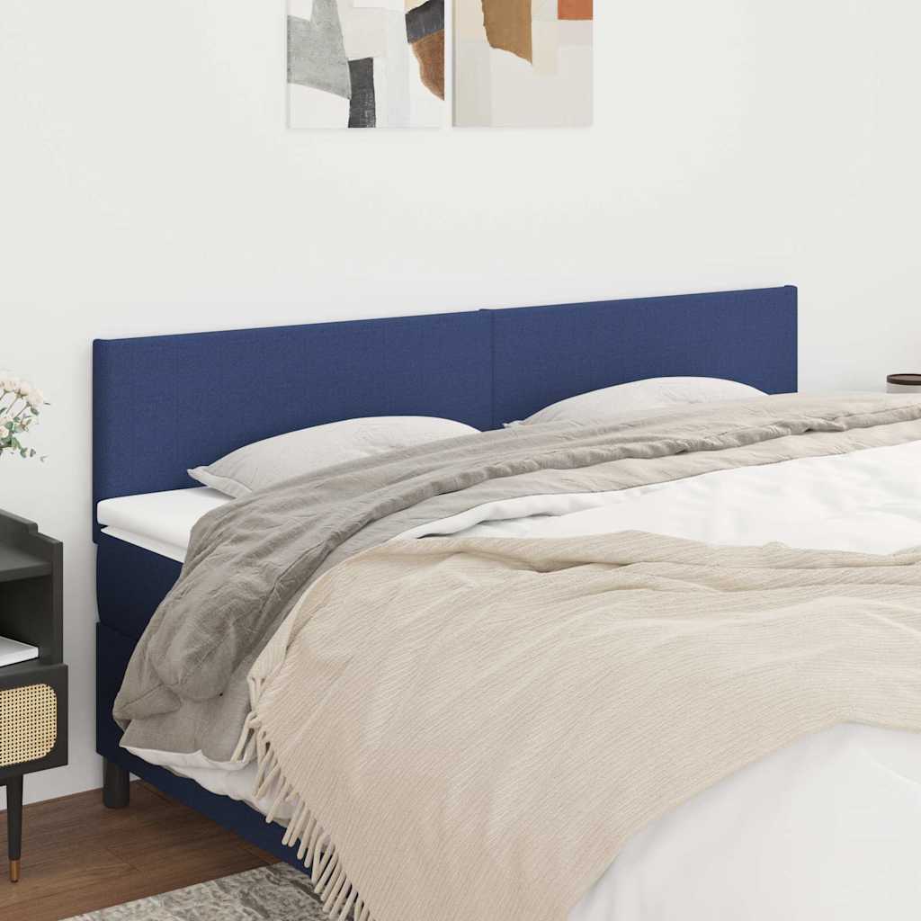 Vidaxl hoofdborden 2 st 90x5x78 88 cm stof blauw