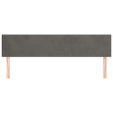 Vidaxl hoofdborden 2 st 90x5x78 88 cm fluweel donkergrijs