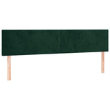 Vidaxl hoofdborden 2 st 90x5x78 88 cm fluweel donkergroen