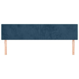 Vidaxl hoofdborden 2 st 90x5x78 88 cm fluweel donkerblauw