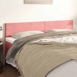 Vidaxl hoofdborden 2 st 90x5x78 88 cm fluweel roze