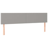 Vidaxl hoofdborden 2 st 100 x 5 x 78 88 cm stof lichtgrijs