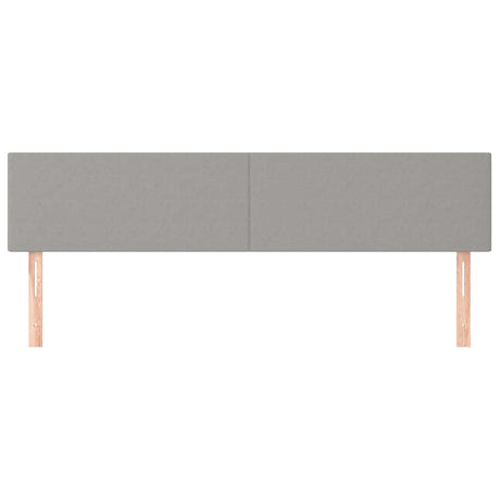 Vidaxl hoofdborden 200x5x78 88 cm stof lichtgrijs