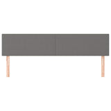 Vidaxl hoofdborden 2 st 100x5x78 88 cm stof donkergrijs