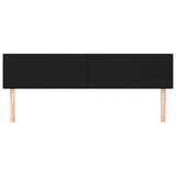 Vidaxl hoofdborden 2 st 100x5x78 88 cm stof zwart