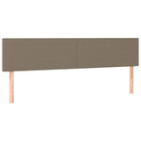 Vidaxl hoofdborden 2 st 100x5x78 88 cm stof taupe