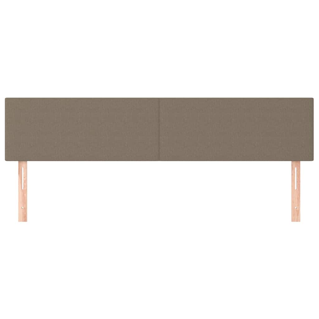 Vidaxl hoofdborden 2 st 100x5x78 88 cm stof taupe