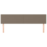 Vidaxl hoofdborden 2 st 100x5x78 88 cm stof taupe
