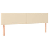 Vidaxl hoofdborden 2 st 100x5x78 88 cm stof crèmekleurig
