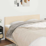 Vidaxl hoofdborden 2 st 100x5x78 88 cm stof crèmekleurig