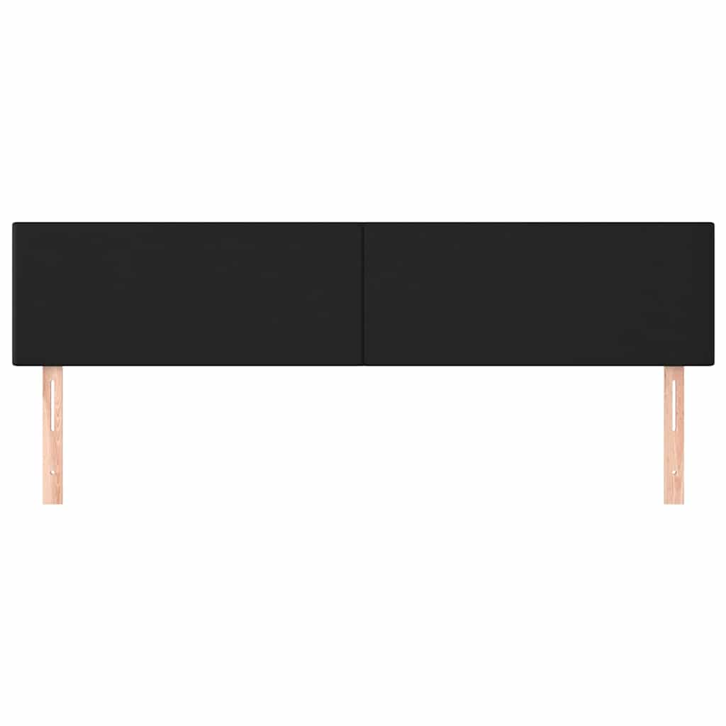 Vidaxl hoofdborden 2 st 100x5x78 88 cm kunstleer zwart