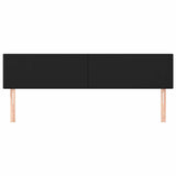 Vidaxl hoofdborden 2 st 100x5x78 88 cm kunstleer zwart