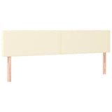 Vidaxl hoofdborden 2 st 100x5x78 88 cm kunstleer crèmekleurig