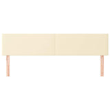 Vidaxl hoofdborden 2 st 100x5x78 88 cm kunstleer crèmekleurig