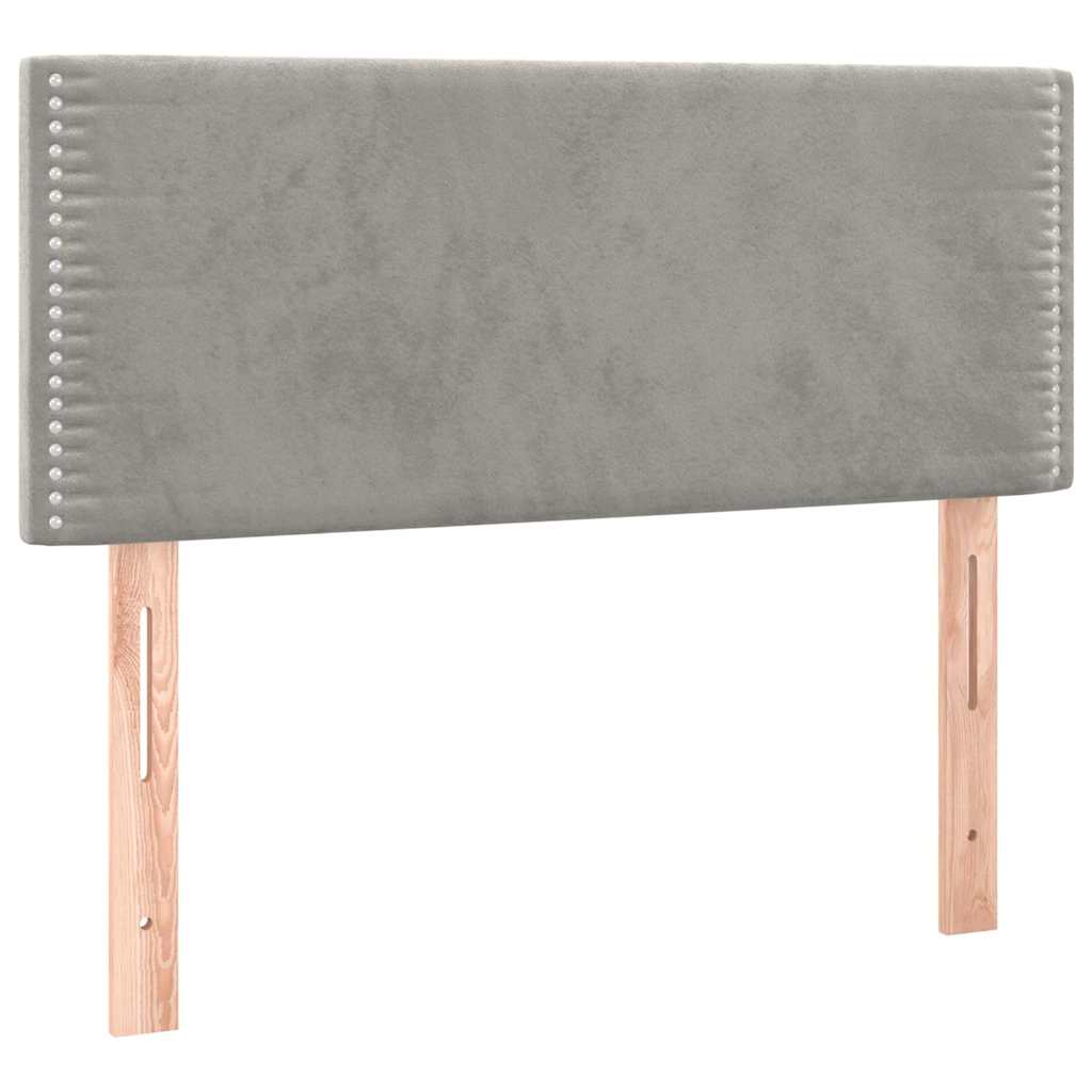 Vidaxl hoofdbord 80x5x78 88 cm fluweel lichtgrijs