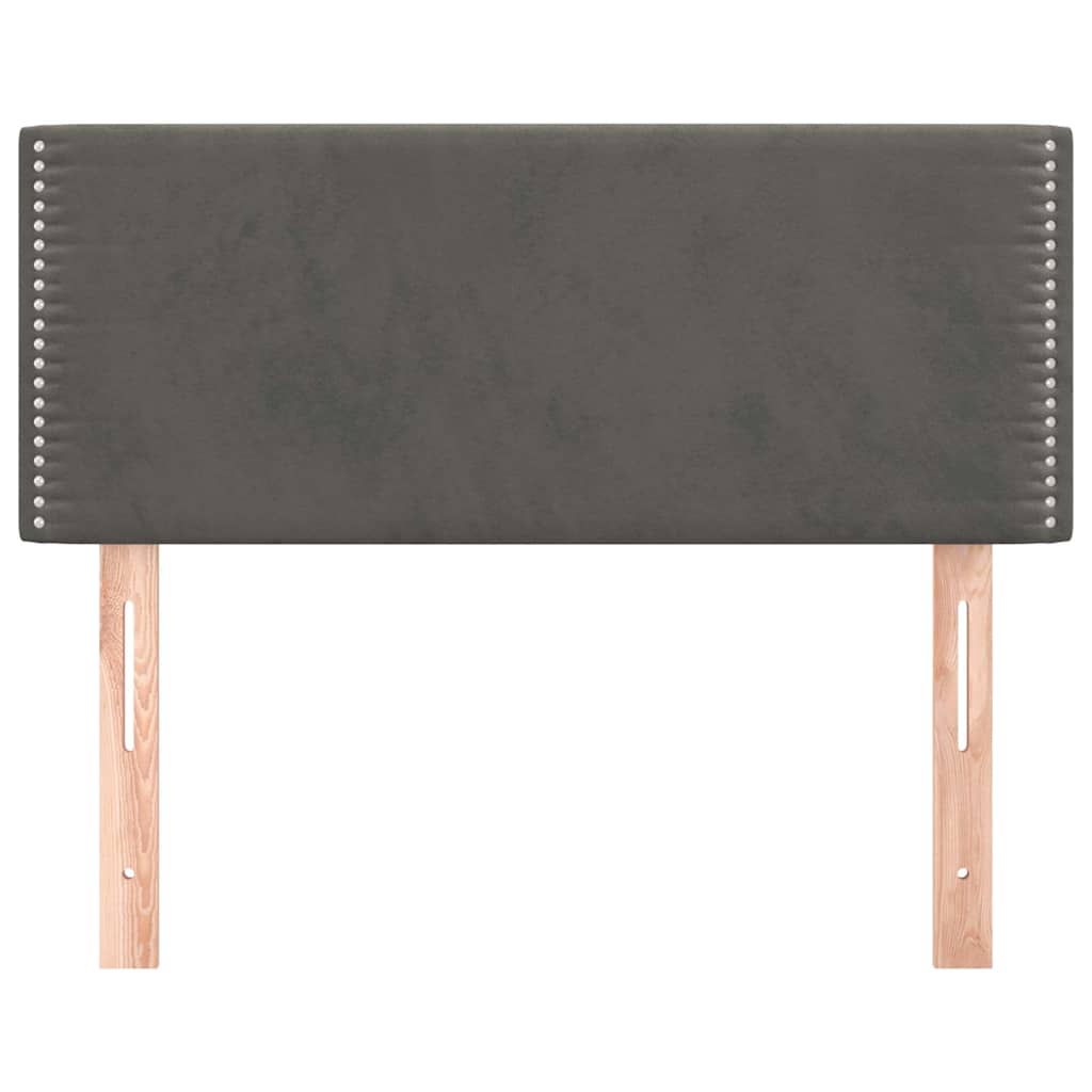 Vidaxl hoofdbord 100x5x78 88 cm fluweel donkergrijs