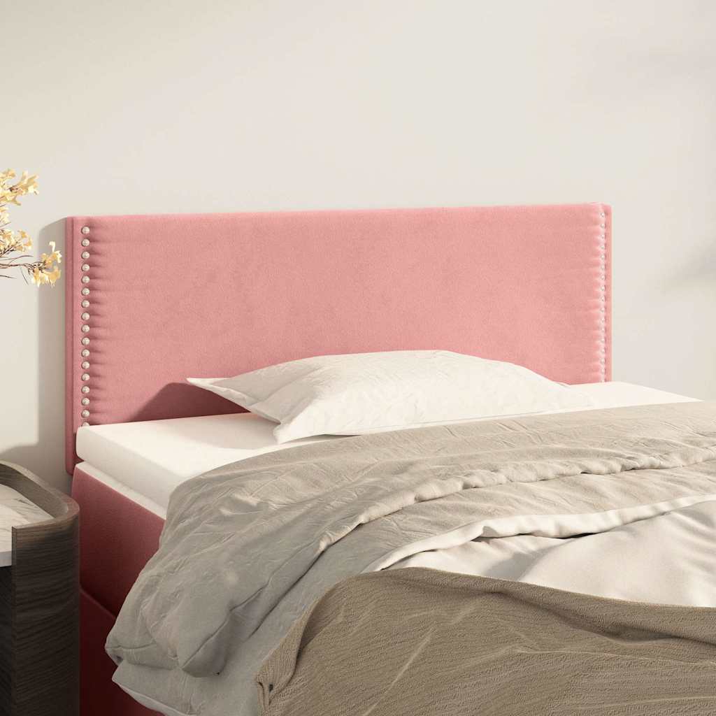 Vidaxl hoofdbord 100x5x78 88 cm fluweel roze