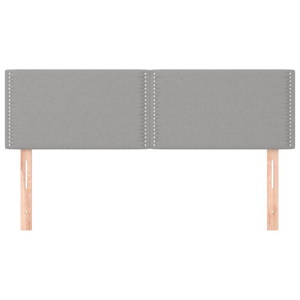 Vidaxl hoofdborden 2 st 72x5x78 88 cm stof lichtgrijs